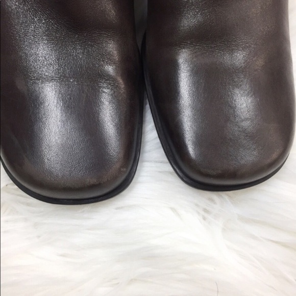 BROWN LEATHER ANKLE BOOTS (NATURALIZER) - Picture 3 of 6